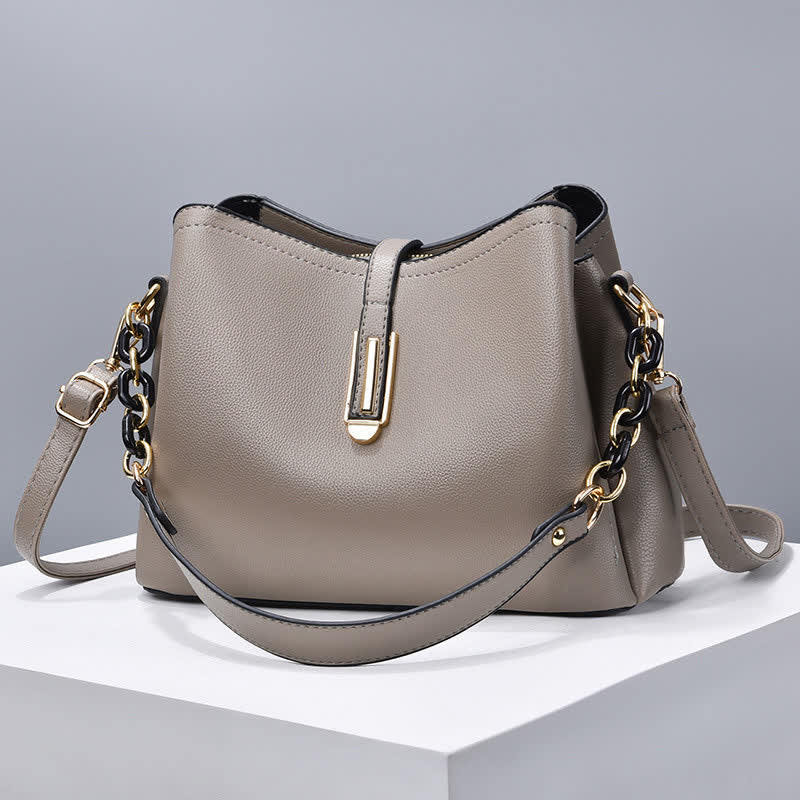 Crossbody Bag for Women Elegant PU Large Capacity Handbag