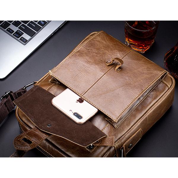 Bull Captain Genuine Leather Crossbody Bag