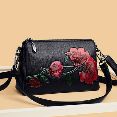 2 Way-Use Large Capacity Embroidery Elegant Crossbody Bag