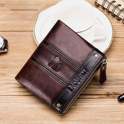 RFID Durable Genuine Leather Wallet