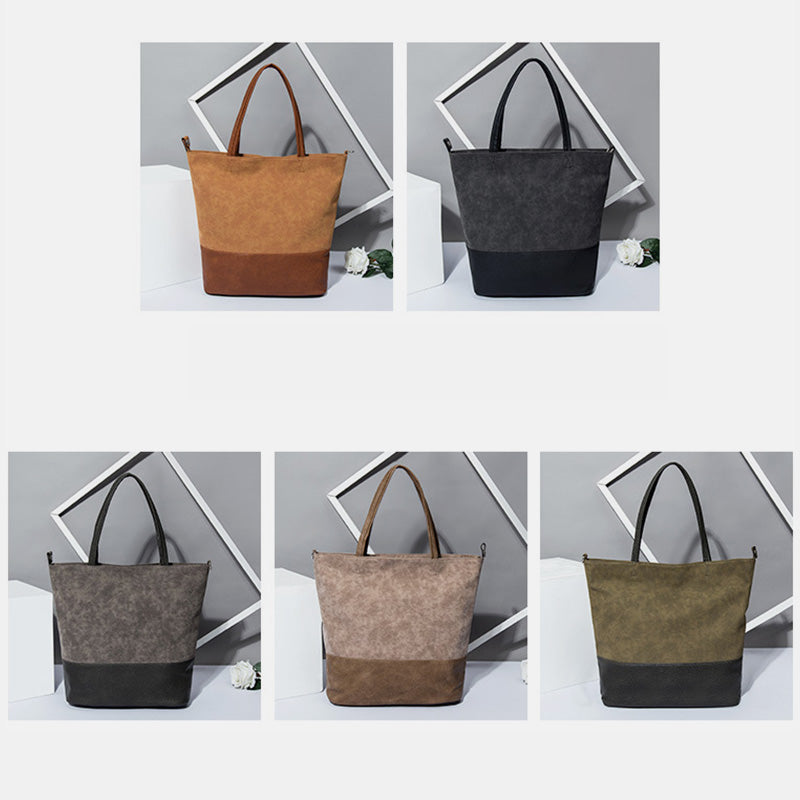 Large Capacity Soft Tote Handbag