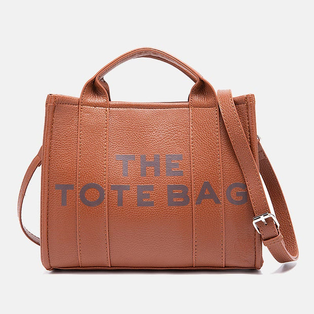 Tote Bag For Women Pu Leather Large Capacity Casual Handbag