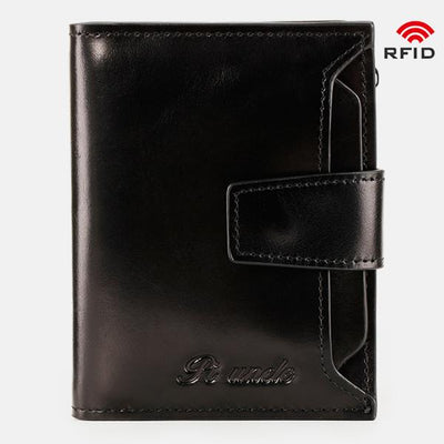 RFID Large Capacity Multi Card Leather Wallet