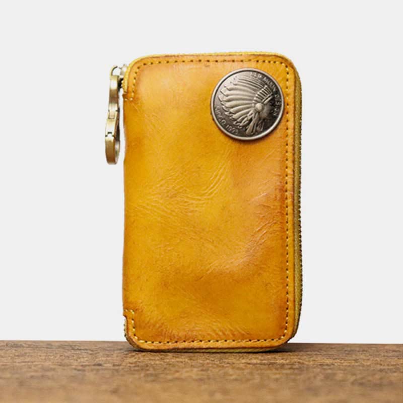 Leather Wallet For Men Waist Wear Multi Functional Key Purse