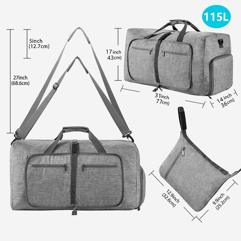 Storage Bag For Travel Folding Portable Large Capacity Fitness Duffel Bag