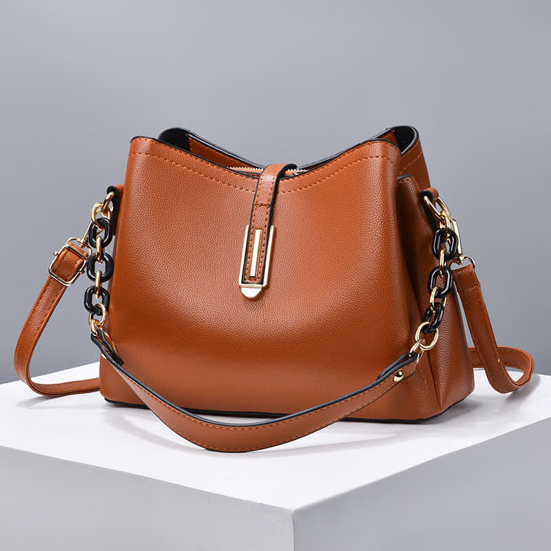 Crossbody Bag for Women Elegant PU Large Capacity Handbag