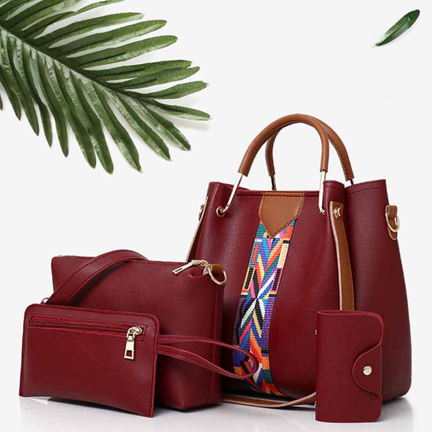 4 Pcs Bag Set Durable Handle Elegant Crossbody Bag