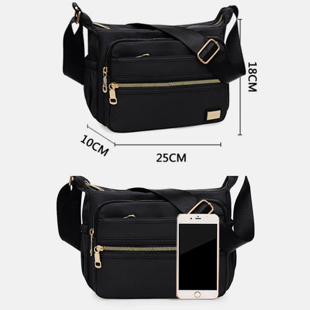 Limited Stock: Lightweight Nylon Multi Pocket Crossbody Bag