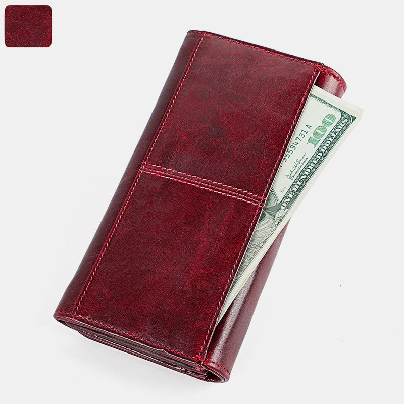 Money Manager RFID Women's Leather Wallet Cellphone Holder Clutch Organizer