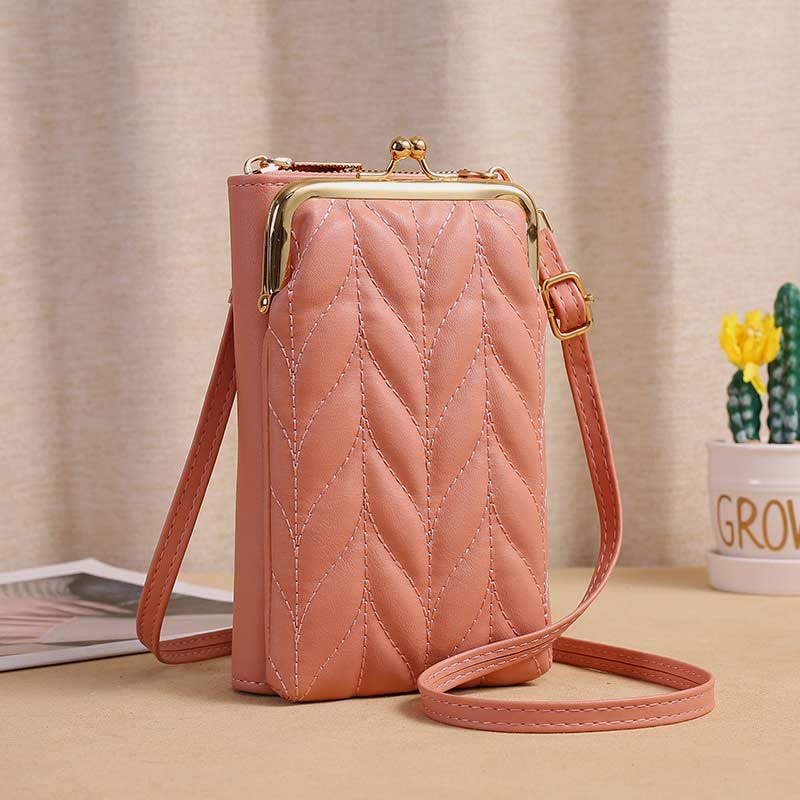 Leather Phone Bag For Women Large Capacity Crossbody Coin Wallet