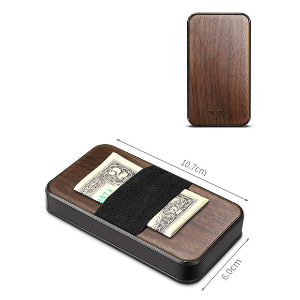 Wooden Slim Pocket Card Case