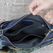 Pebble Genuine Leather Crossbody Bag For Women Simple Underarm Purse