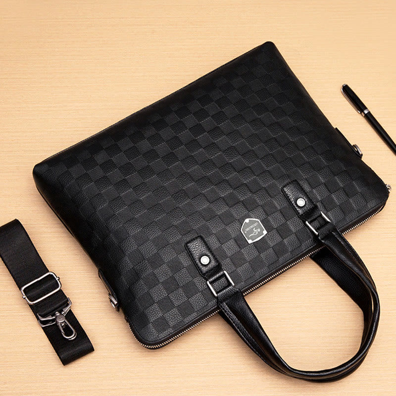 Briefcase For Men Business Trip Elegant Waterproof Crossbody Bag