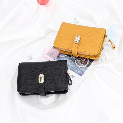 Wallet for Women Minimalist Multi-Slot Credit Card Holder Shopping Purse