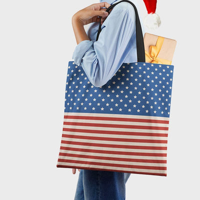 Tote For Women American Flag Printing Multiple Pattern Shoulder Bag