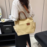 Simple Tote Bag For Women Daily Portable Canvas Crossbody Bag