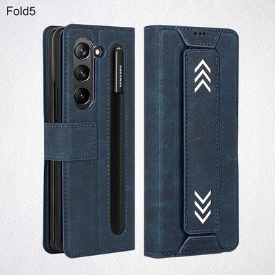 Samsung Fold Series Phone Case Magnetic Stand Foldable Card Case