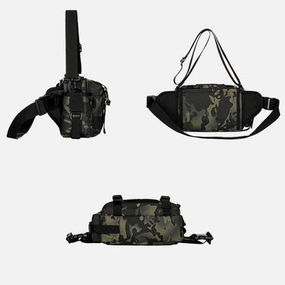 Large Camo Tactical Bag For Sports Nylon Crossbody Bag Waist Bag