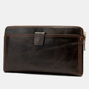 Large Capacity Genuine Leather Business Wallet