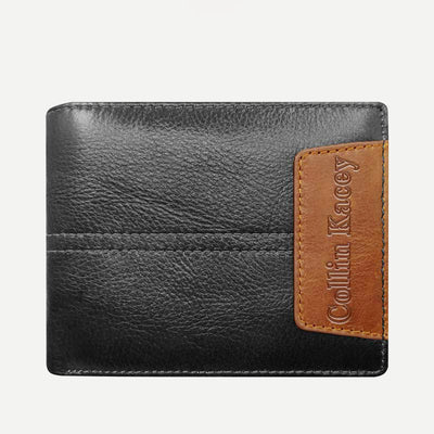 Mens Retro Bifold Short Roomy Leather Wallet Multi Style Optionals