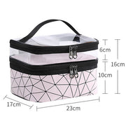 Transparent Geometry Storage Bag Cosmetic Bag