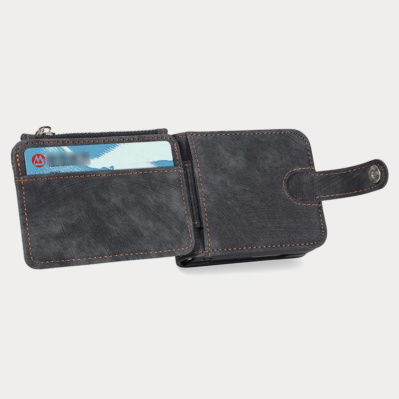 Phone Case For Z Flip5 2 In 1 Detachable Samll Wallet