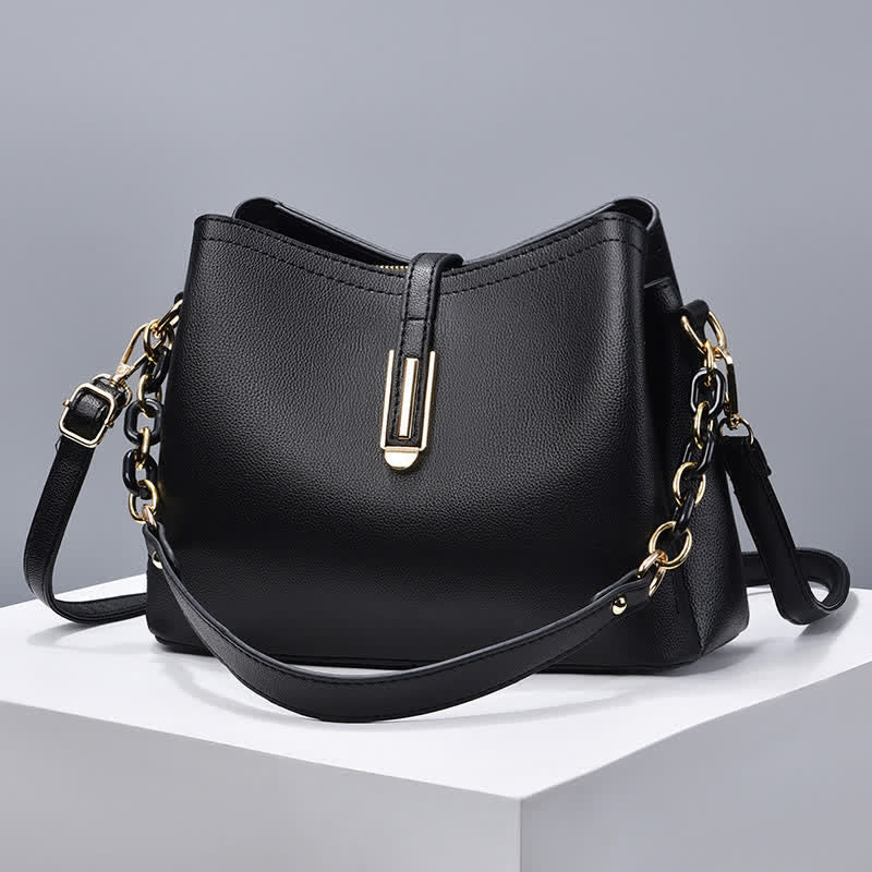 Crossbody Bag for Women Elegant PU Large Capacity Handbag