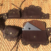 Rivet Retro Medieval Fanny Pack Straps Lotus Waist Bag