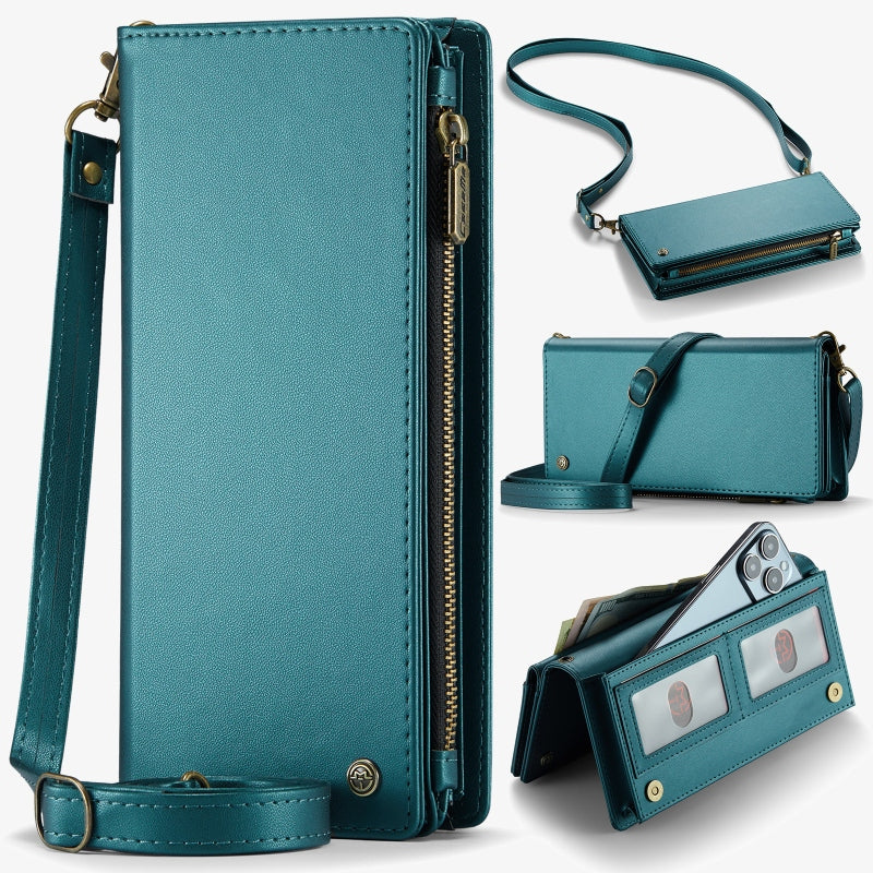 Crossbody Zipper Wallet Cell Phone Purse Phone Bag fit 6.7inch Phone