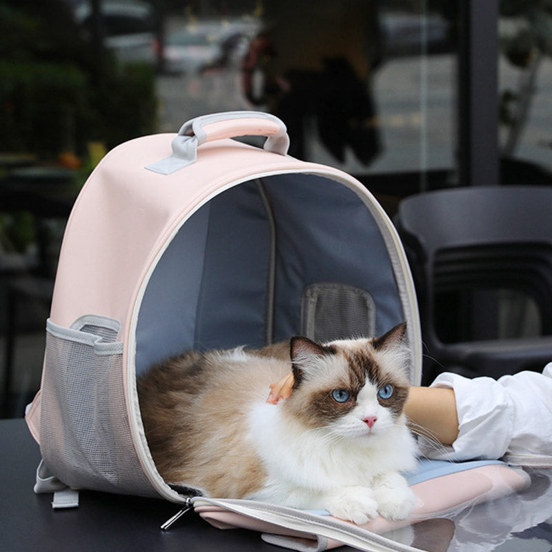 Pet Carrier Backpack Ventilated Design Cats Travel Backpack for Small Medium Pets