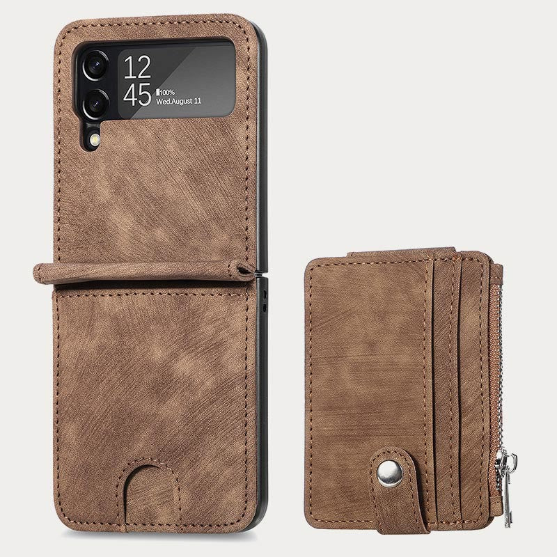 Phone Case For Z Flip5 2 In 1 Detachable Samll Wallet