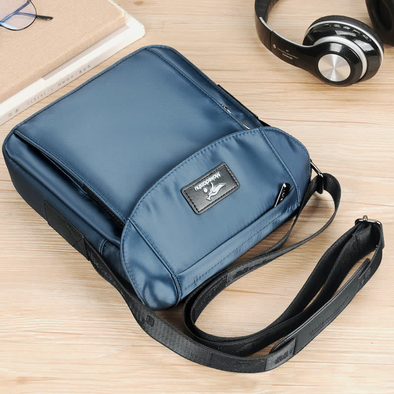 Messenger Bag For Men Oxford Cloth Navy Blue Casual Crossbody Bag