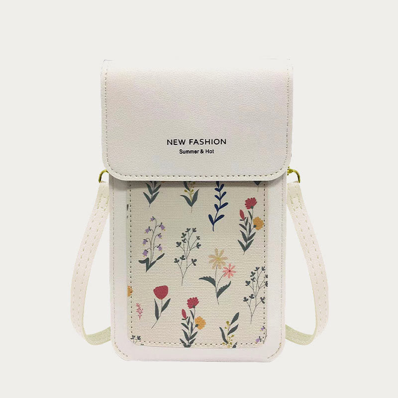 Phone Bag For Women Clear Touchable Mini Printing Crossbody Bag