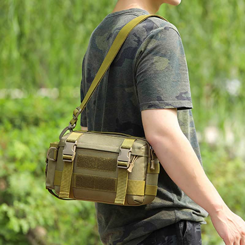 Large Camo Tactical Bag For Sports Nylon Crossbody Bag Waist Bag