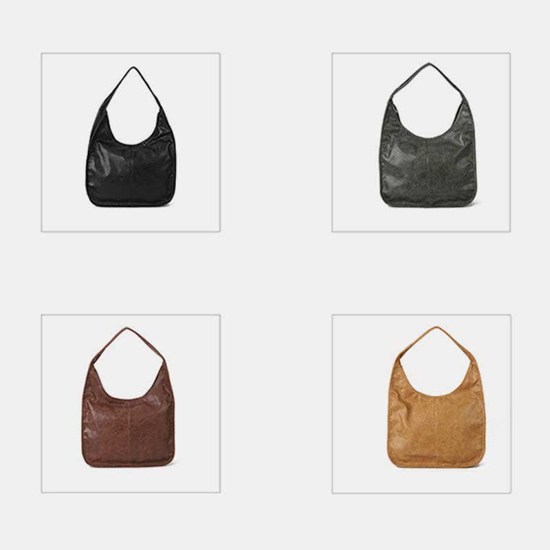 Hobo Purse Handbag for Women Soft Leather Top Handle Shoulder Bag