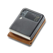 Samsung Galaxy Z Flip 3 Leather Phone Case Wallet Case With Card Slot