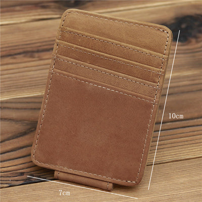 Words Engraved Small Wallet For Men Gift Thin Card Holder