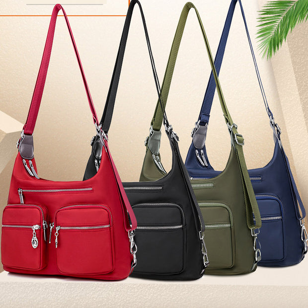 Multi-Carry Waterproof Daypack 3 Way Use Convertible Backpack Crossbody Shoulder Bag