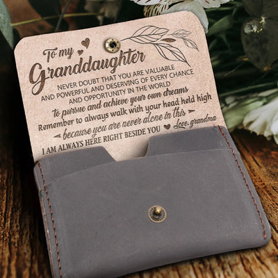 Clamshell Wallet Words Engrave Purse For Family Warm Gift