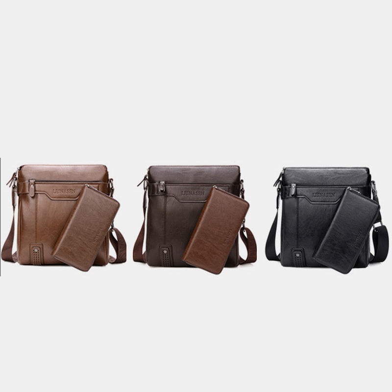 Waterproof Business Independent Double-layer Messenger Bag