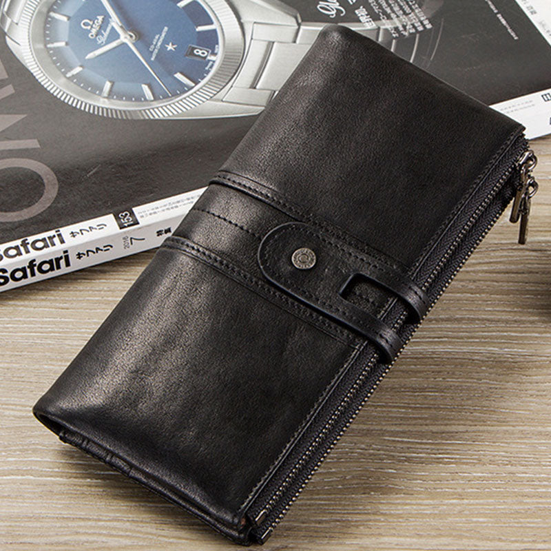 Wallets for Women Genuine Leather Cellphone Case Long Slim Credit Card Holder