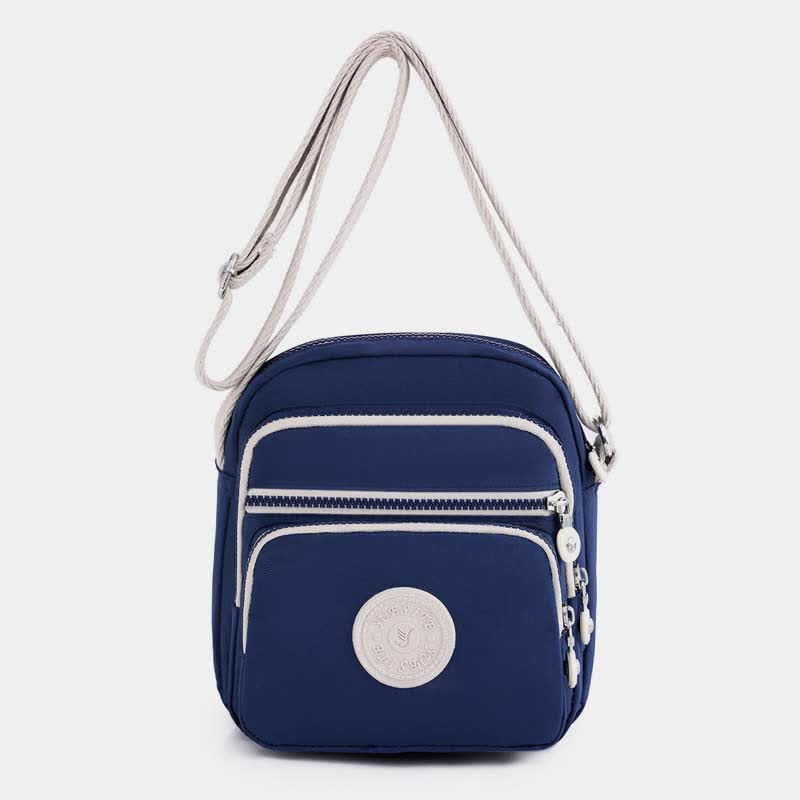 Nylon Crossbody Belt Bag for Women Multi-pocket Travel Shoulder Purse