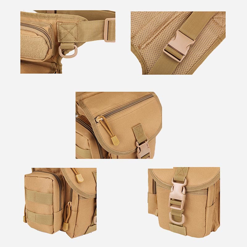 Multipurpose Leg Bag For Men Outdoor Riding Military Oxford Tactical Bag