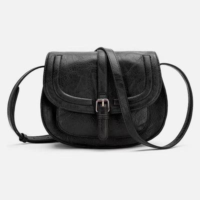 Elegant Saddle Bag Simple Magnetic Buckle Dating Bag For Women