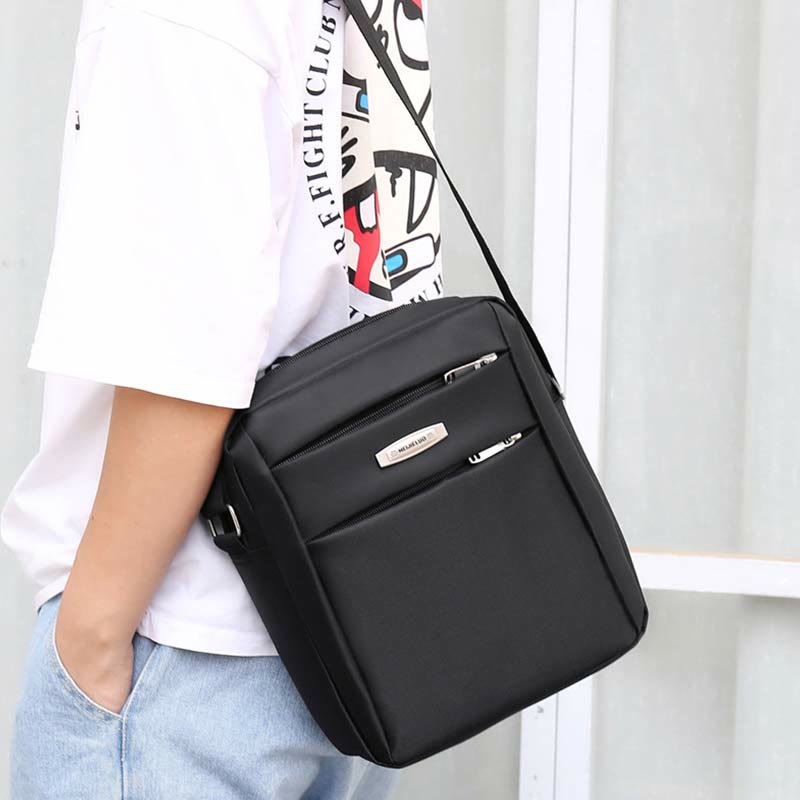 Messenger Bag for Men Minimalist Lightweight Casual Travel Crossbody Backpack