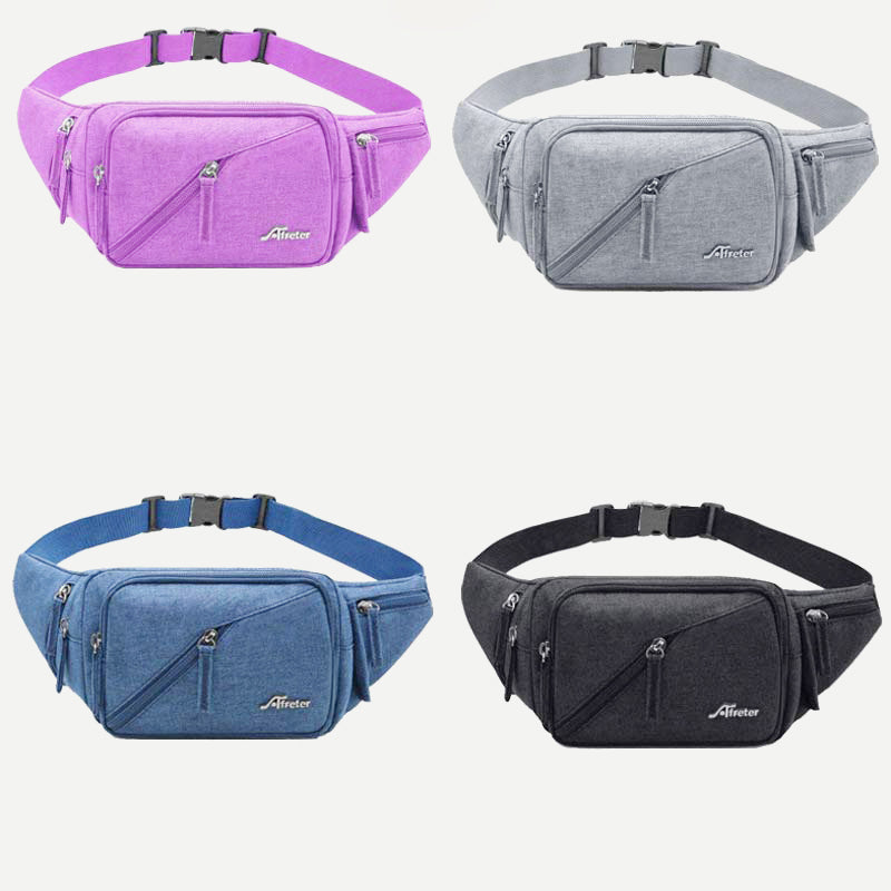 Unisex Waist Bag Lightweight Multi Pocket Chest Bag Crossbody Bag