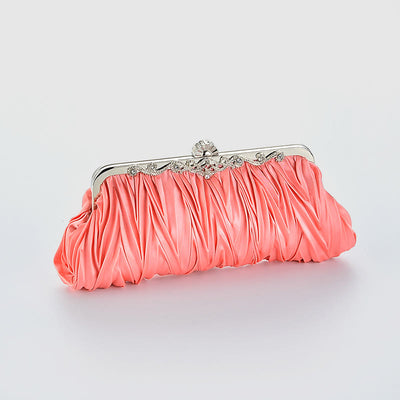 Evening Bag For Women Wedding Party Bride Pleated Chain Bag