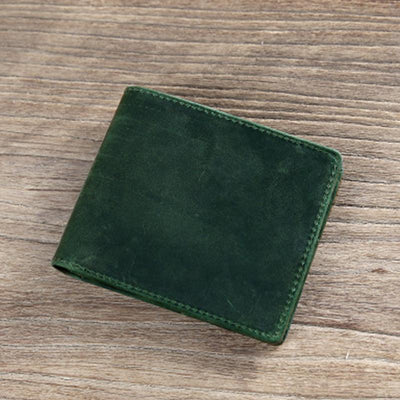 Genuine Leather Casual Bifold Vintage Wallet