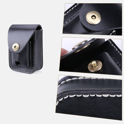 Real Leather Cigarette Lighter Holder Pouch Mini Cigar Waist Pack