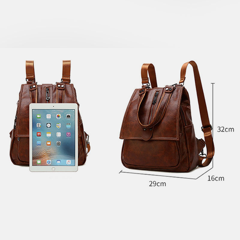 Women's Fashion Backpack Purses Multifunction Design Shoulder Bag with Shoulder Strap